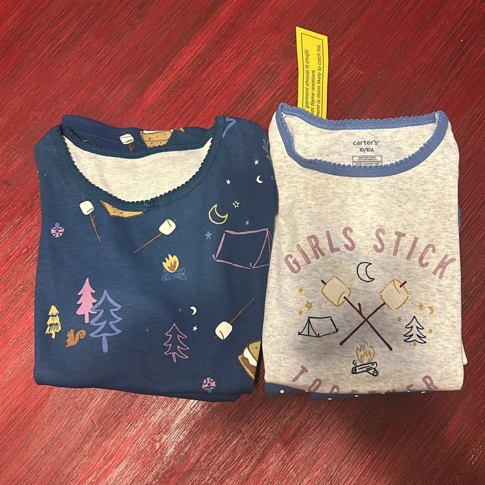 Carters girls set of two pajamas